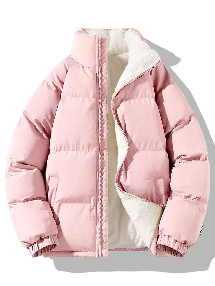 Material: PolyesterPackage included:1*Coat. Winter Coat 2024, Pink Winter Jacket, Funky Fits, Corporate Outfit, Cute Winter Coats, Pink Winter Coat, Pink Puffer Coat, Pink Puffer Jacket, Cold Fashion