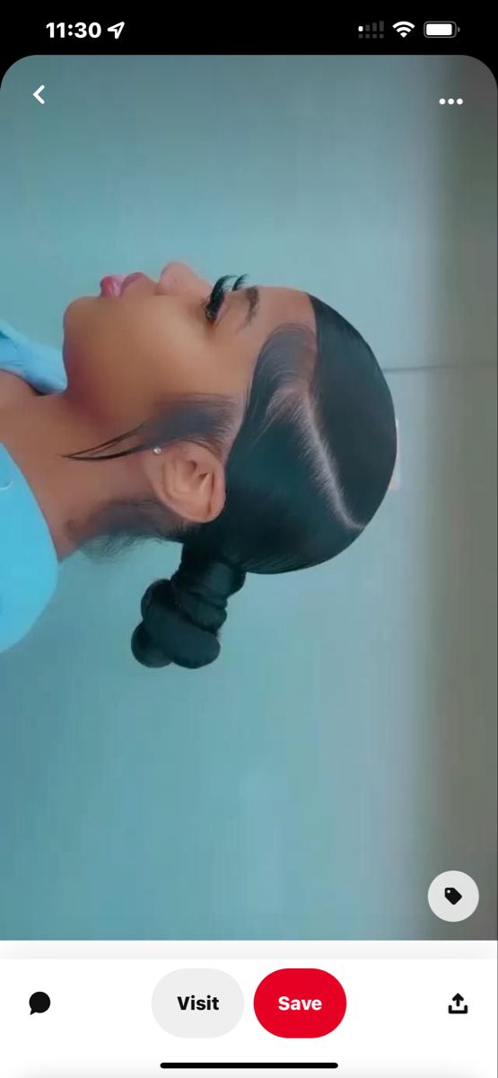 Sleek Side Part Bun Black Women, Frontal Knot Bun, Too Not Bun, Side Swoop Knot Bun, Sleek Back Knot Bun, Low Side Part Bun, Side Part Bun With Edges, Top Knot Bun With Edges, Swoop Low Knot Bun