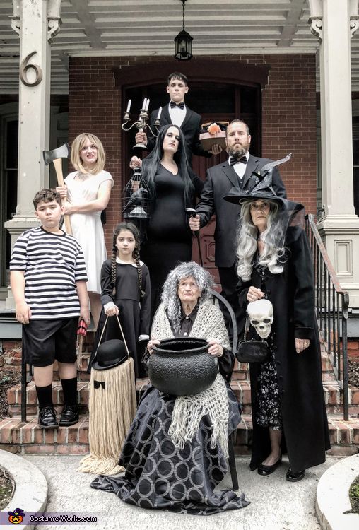 a group of people dressed up for halloween