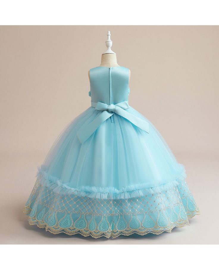 Get 10% off now! Buy sky blue formal girls pageant gown with embroidery at cheap price online. Free stable shipping and pro custom service since 2009. Blue Princess Style Floor-length Gown, Blue Princess Dress For Debutante Ball, Princess Style Light Blue Ball Gown For Debutante Ball, Light Blue Princess Style Ball Gown, Princess Style Light Blue Ball Gown, Light Blue Princess Ball Gown, Light Blue Princess Dress For Debutante Ball, Princess Style Light Blue Ball Gown For Prom Season, Princess Style Blue Ball Gown For Formal Occasions