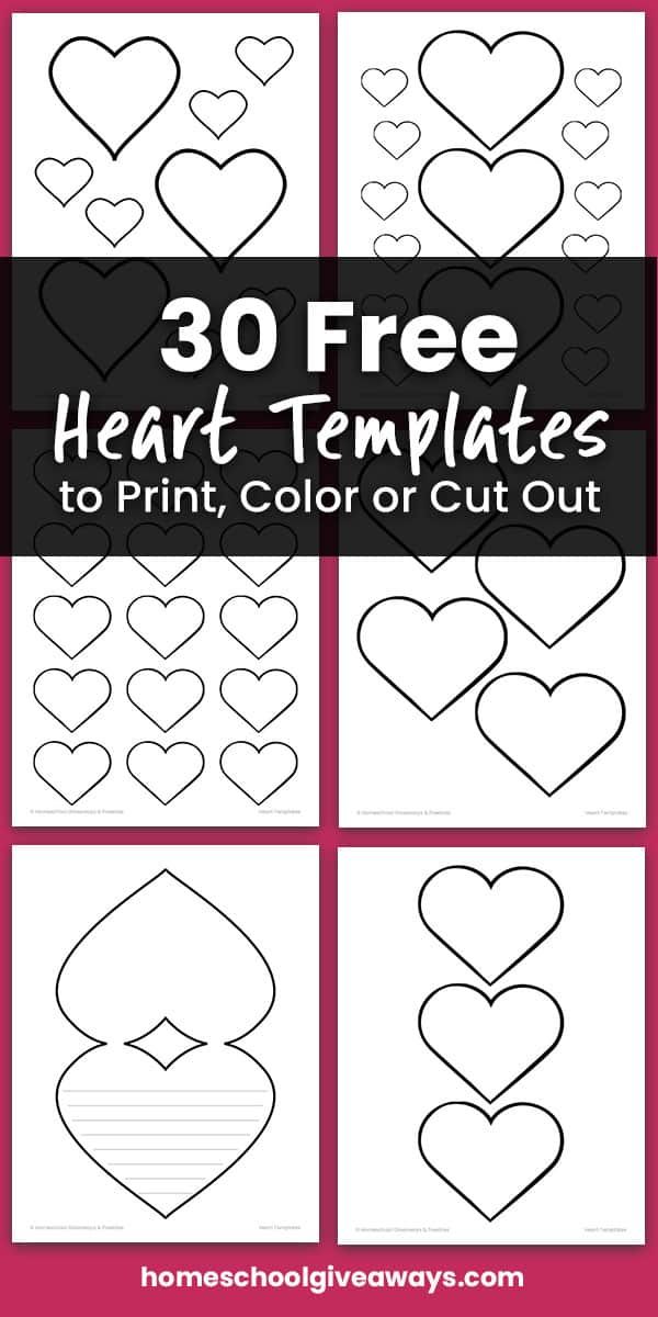 the printable heart templates for valentine's day are easy to make and great for