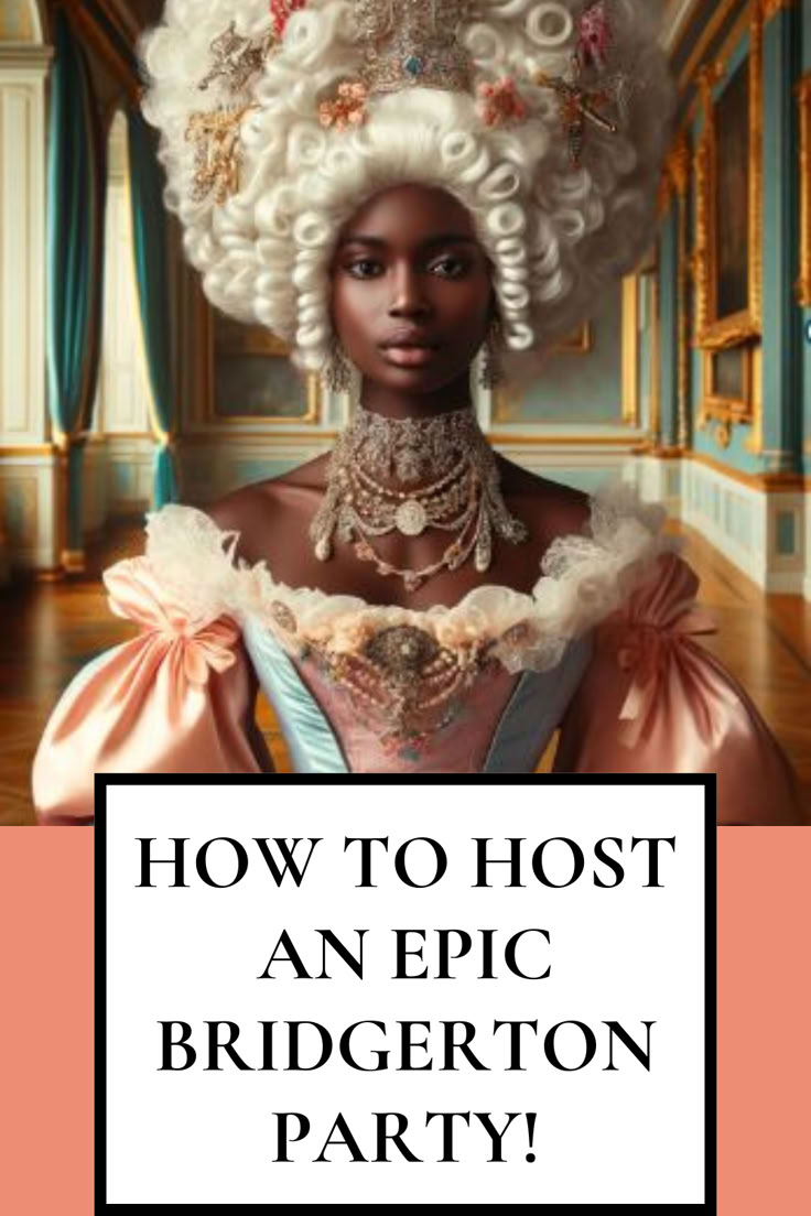 Host the Ultimate Bridgerton Party!  Step into the world of regency-era elegance and opulence with our comprehensive guide to throwing an unforgettable Bridgerton-themed soirée. From exquisite invitations and stunning decorations to delectable food and engaging games, we have all the tips you need to create a night to remember. Ready to become the talk of the ton? Click to discover how to bring the romance and intrigue of Bridgerton to life at your next party! #BridgertonParty Bridgerton Masquerade Ball, Bridgerton Dinner Party Food, Bridgerton Ball Decor, Bridgerton Tea Party Decorations, Bridgerton 40th Birthday, Bridgerton Party Backdrop, Brigerton Party Decorations, Bridgerton Inspired Decor, Regency Era Party Decor