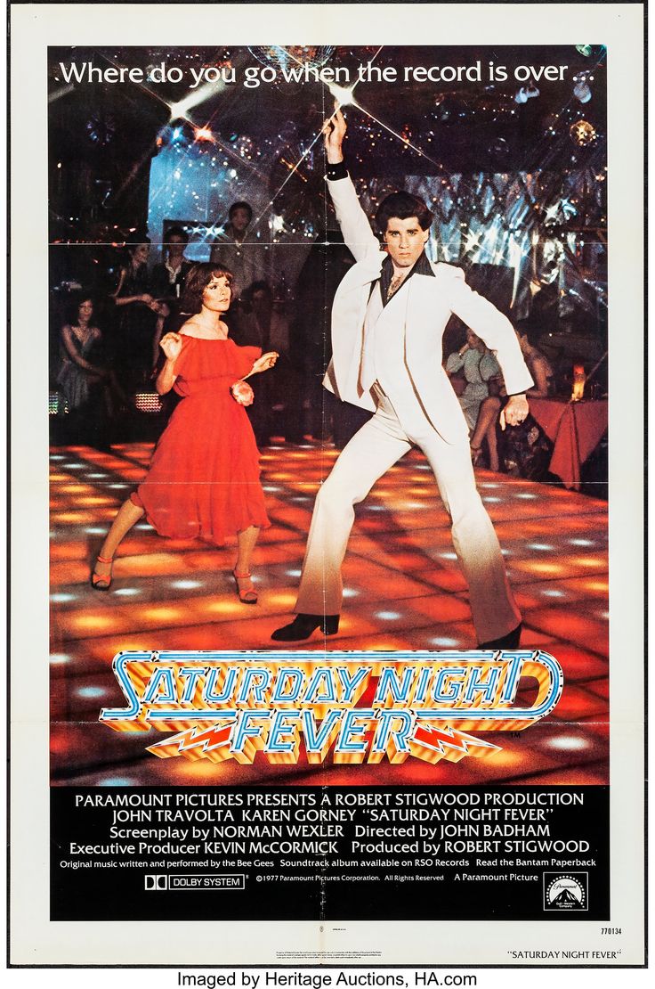 a movie poster for saturday night fever