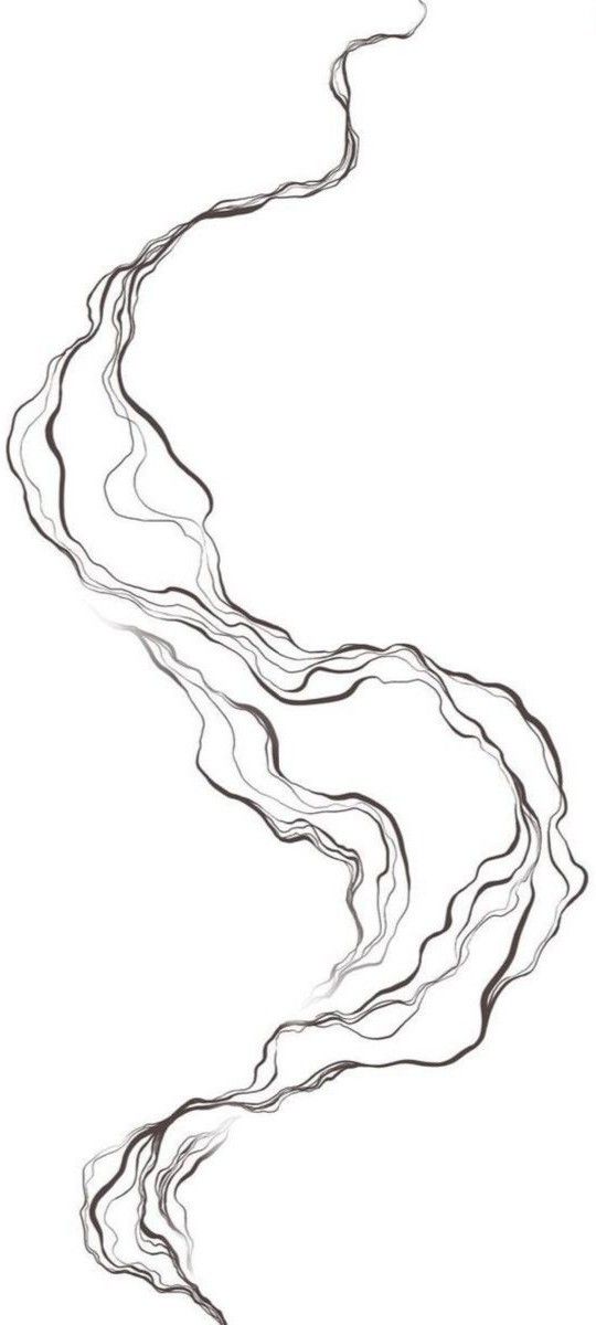 a drawing of a stream in the air