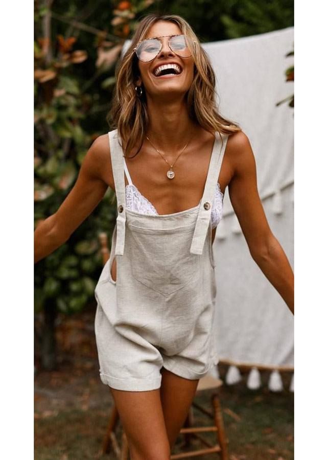 Linnebyxor Outfit, Kain Linen, Womens Summer Jumpsuits, Alledaagse Outfit, Overalls Summer, Overalls Casual, Linen Overalls, Linen Romper, Linen Jumpsuit