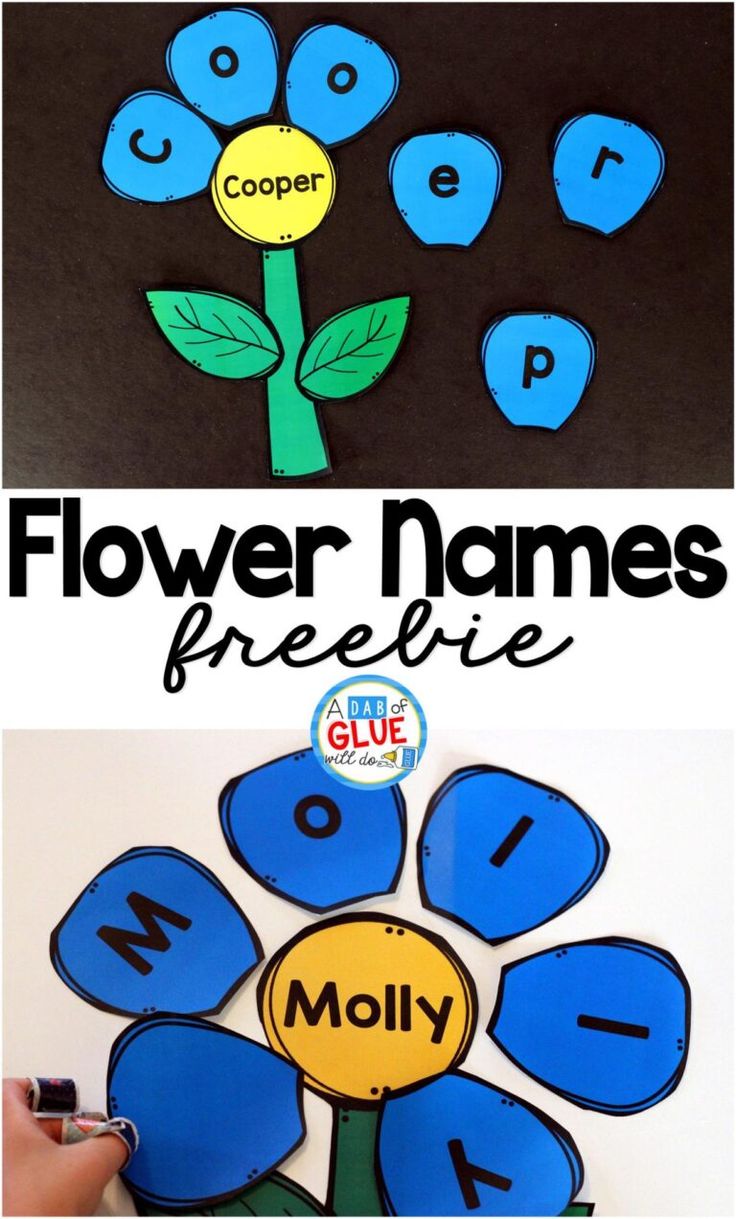 flower name activities for preschool and pre - k students to practice the letter recognition skills