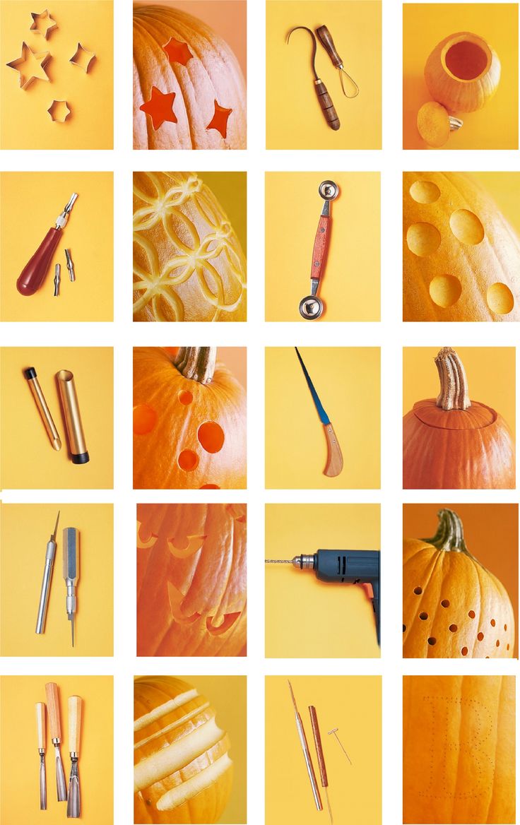 many different types of pumpkin carving tools