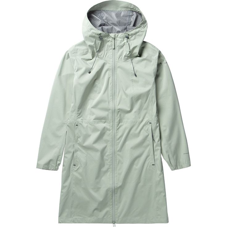 We won't let a little rain halt the day's plans, but before heading out we zip up the Weekend Adventure Long Shell Jacket for extra protection from the elements. The Omni-Tech construction shields us from wind and rain without letting things get stuffy, while an interior drawcord gives the option to cinch the waist for a fitted look. Functional Green Travel Raincoat, Functional Green Outerwear For Travel, Functional Windbreaker For Rainy Season Travel, Green Nylon Raincoat For Travel, Functional Raincoat For Rainy Season, Green Weatherproof Parka For Rainy Weather, Weatherproof Green Parka For Rainy Weather, Green Weatherproof Windbreaker For Travel, Weatherproof Green Windbreaker For Travel