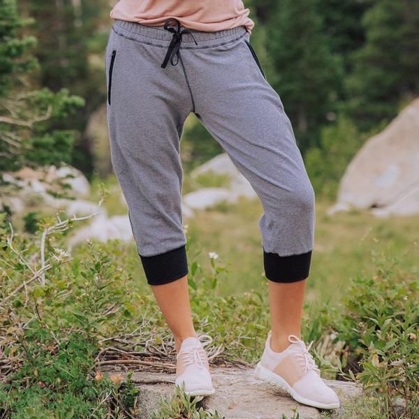 At Ease Crop Joggers for Women Going Out With Friends, Joggers For Women, Cropped Joggers, Joggers Womens, Dance Class, Top Stitching, Heavy Weight, The House, Capri Pants