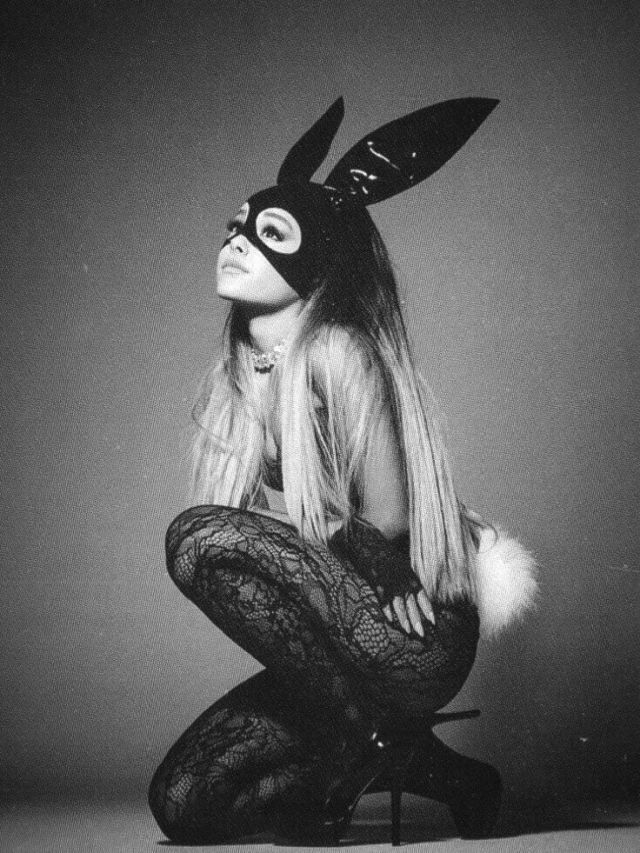 Michael on Twitter: "She’s so hot for this… " Ariana Grande Bunny, Ariana Grande Poster, Ariana Grande Perfume, Ariana Grande Album, Ariana Grande Dangerous Woman, Sam & Cat, Black And White Photo Wall, Ariana Grande Photoshoot, Bunny Costume