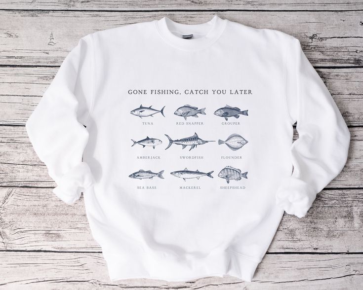 Love to fish? This crewneck Gildan brand sweatshirt is perfect for a day on the lake or ocean! Makes a great hubby or boyfriend gift! Sizing is unisex and runs true to size. Thank you for supporting my small business! Day On The Lake, Gift For Fisherman, Gone Fishing, Gift For Husband, Gift For Boyfriend, Branded Sweatshirts, Cozy Sweatshirts, Fishing Shirts, Gift For Dad