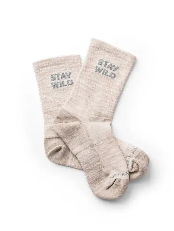 Feet-uring some of our most iconic designs, these mid-length socks will have you exploring the wild in comfort on every adventure. • Made for activity - outdoors, on a hike, at the gym, or at camp. • Moisture-wicking and venting to keep your feet dry. • Reinforced heel + toe. Seamless design helps prevent irritation. • 360-degree arch support for all-day comfort and performance. • 65% nylon, 28% polyester, 7% elastic This isn't your average outdoor gear... together we pick up one pound of trash Breathable Casual Hiking Socks, Lightweight Casual Outdoor Socks, Midweight Casual Socks For Outdoor, Durable Comfortable Socks For Outdoor, Comfortable Durable Socks For Outdoor, Breathable Comfortable Hiking Socks, Comfortable Lightweight Socks For Outdoor, Comfortable Lightweight Outdoor Socks, Durable Comfortable Hiking Socks