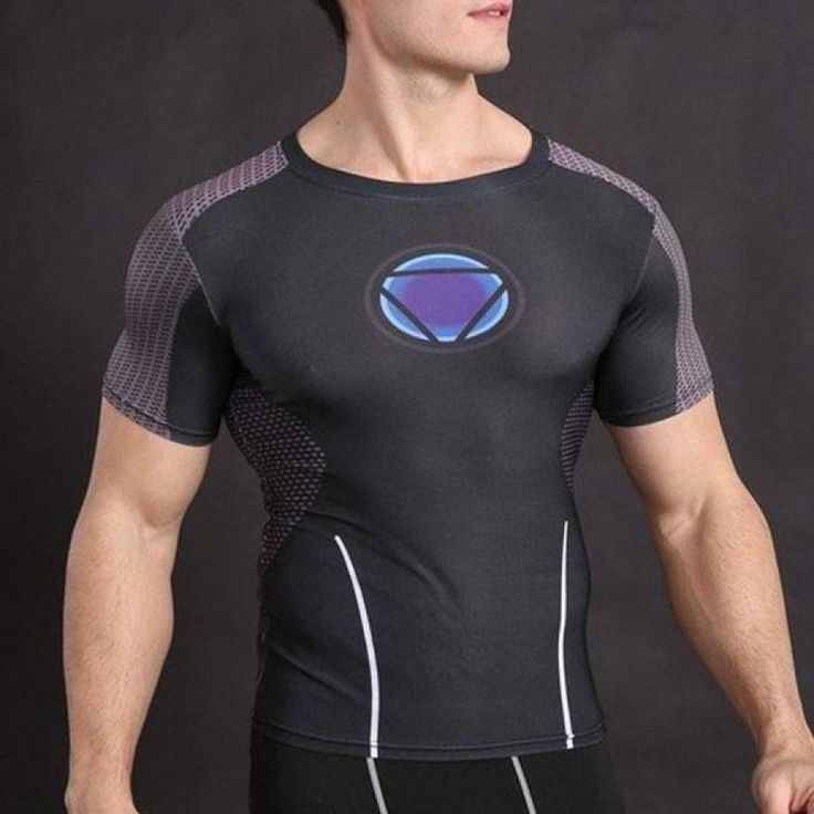 Iron Man Under Suit Compression Shirts" All Signs are Brand New. * Measures 12\" x 8\" * Amazing Colors, UV Coated. * Quality .025 Gauge Aluminum Plate. * High Resolution Image. * Light Gloss Finish. * Waterproof & Rustproof. * Great piece to Accent an Area or Make a Statement. * USA made, shipped direct." Vegeta Shirt, Goku Cosplay, Naruto Cosplay Costumes, Captain America Tshirt, Compression Shirt Men, Goku T Shirt, Armor Shirt, Crossfit Clothes, Compression Shirts