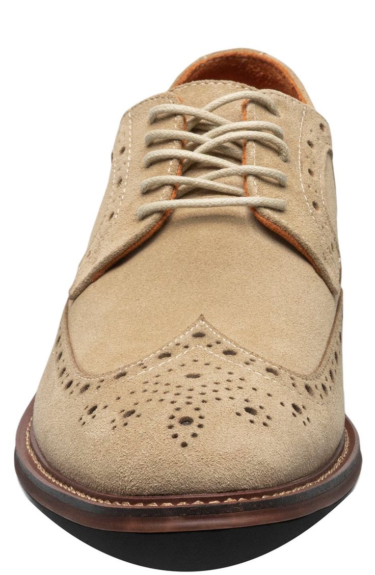 Anatomical arch support ensures lasting comfort in a refined derby with wingtip accents for a defined look. Removable, cushioned insole with arch support Leather upper/synthetic and textile lining/rubber sole Imported Sand Shoes, Johnston Murphy, Sneakers Blue, Sand Color, Derby Shoes, Arch Support, Sneakers Black, Black Shoes, Derby