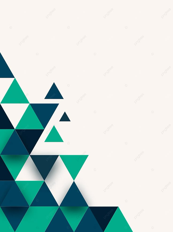 an abstract blue and green background with triangles