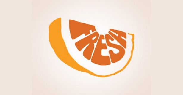 an orange and white logo with the word yes on it's left hand corner