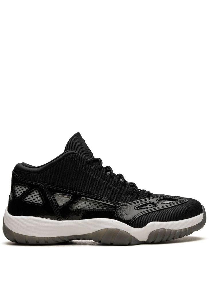 black leather mesh panelling round toe front lace-up fastening logo-embroidered tongue branded insole rubber sole Release date: September 22, 2023 These styles are supplied by a premium sneaker marketplace. Stocking only the most sought-after footwear, they source and curate some of the most hard to find sneakers from around the world. Jordan Air 11, Black White Sneakers, Air Jordan 11 Low, Jordan 11 Low, Black Jordans, Jordan 11 Retro Low, Black And White Sneakers, Jordan Air, Air Jordan 11 Retro