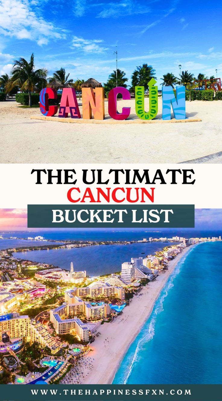 The Ultimate Cancun Bucket List Cancun Activities Things To Do, Cancun Bucket List, What To Do In Cancun Mexico, Cancun Travel Tips, Things To Do In Cancun Mexico, Cancun Picture Ideas, Cancun Photo Ideas, Cancun Mexico Pictures, Cancun All Inclusive Resorts