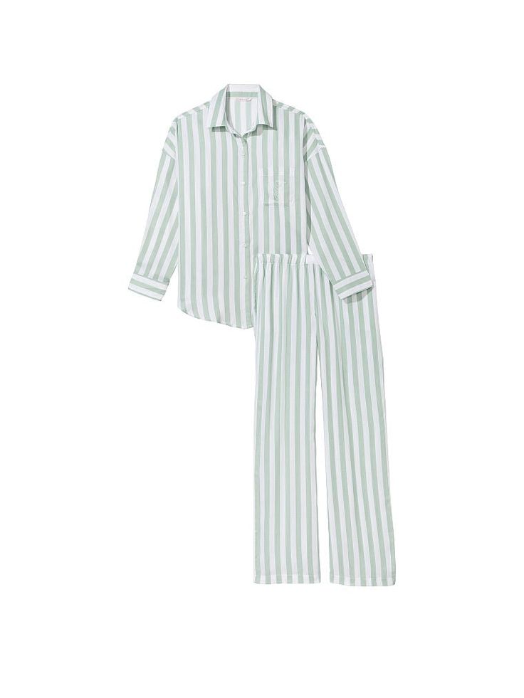 Crafted in a cool and ultra-soft cotton-modal blend, these classic PJs are what dreams are made of. Easy fit Long sleeve, button-front top hits at hips Chest pocket Pants with elastic drawstring waist Botanical modal fibers are plant-derived Machine wash Imported Long Pajamas, Flannel Shorts, Lingerie Catalog, Pajamas Gift, Pajamas Sets, Cami Set, Teddy Lingerie, Victoria Secret Lingerie, Victoria Secret Fashion Show