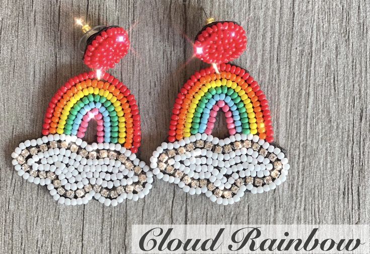 🍦Fun, Lovable gift ideas! ☂️Are you looking for a unique gift or a unique earrings for yourself? 🍉These super lightweight earrings will lighten any rainy days! 🌈Full of bold color beads! 🌩Message me for Bulk Orders! Perfect gift for friends, families, coworkers, your boss...you name it; they will LOVE it! 🥰(Keep some for yourself!) 🌟These earrings are super light weight! (So light that you forget you have them on!) 🌟Perfect gift for her or for yourself! (Get ready to attract some attentio Novelty Multicolor Earrings For Birthday, Handmade Adjustable Fun Beaded Earrings, Fun Rainbow Colored Earrings As Gift, Fun Beaded Earrings For Summer Gifts, Unique Multicolor Beaded Earrings As Gift, Playful Multicolor Personalized Earrings, Playful Personalized Multicolor Earrings, Fun Beaded Earrings For Gifts, Colorful Fun Beaded Earrings As Gift