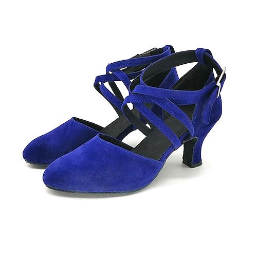 Category:Ballroom Dance Shoes,Modern Dance Shoes; Upper Materials:Fabric; Embellishment:Solid Color; Lining Material:Leatherette; Heel Type:Cuban Heel; Actual Heel Height:1.97; Gender:Women's; Size Suggestion:standard size, select your usual size; Toe Shape:Round Toe; Style:Party / Evening,Soft; Heel Height(inch):4-5; Outsole Materials:Suede; Occasion:Practice,Ballroom Dance,Waltz; Age Group:Adults'; Closure Type:Buckle; Production mode:External procurement; Foot Length:; Size chart date source:Provided by Supplier.; US Size:null; UK Size:14.5; EU Size:50 Ballroom Shoes, Latin Shoes, Ballroom Dance Shoes, Fabric Embellishment, Materials Fabric, Dancing Shoes, Cuban Heels, Modern Shoes, Modern Dance