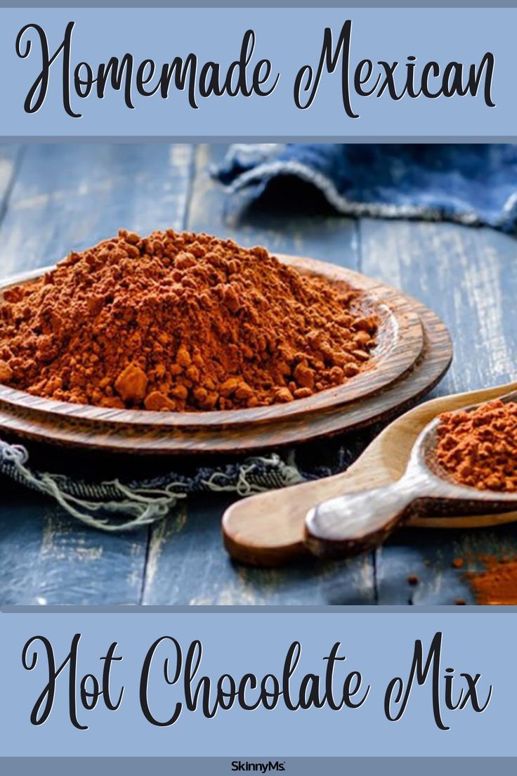 homemade mexican hot chocolate mix in a bowl