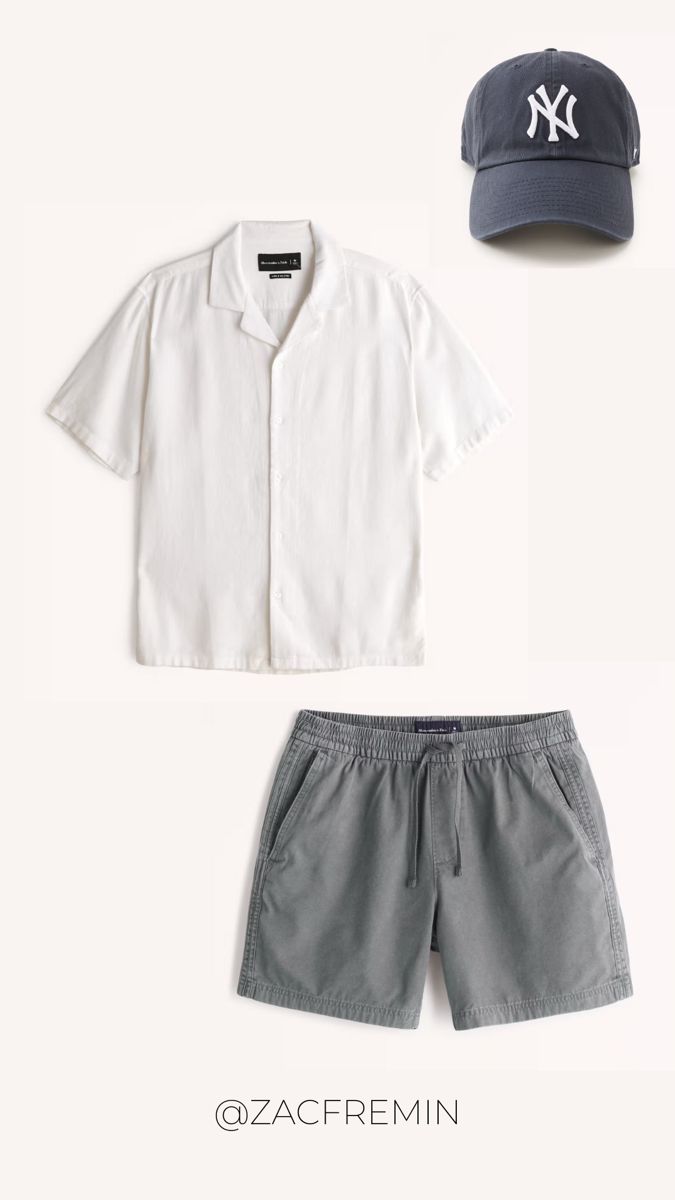 Man Outfit Casual Summer, Clothes For Summer Men, Fashion Outfits Summer Men, Summer Man Clothes, Men Style For Summer, Simple Men Outfits Summer, Casual Summer Men Outfits, Men Looks Summer, Shorts For Men Outfits