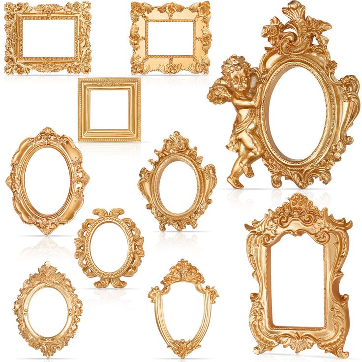 PRICES MAY VARY. Nice Combination: there are 10 pieces of vintage picture frames with 10 different styles, 1 piece of each style, without glass or backing, which can be put into use separately or in combination to meet your daily use and replacement demands Long Serving Time: the antique wall frame set is made of quality resin, with metallic luster and delicate grain, sturdy and serviceable, which is reliable and not easy to fade, deform or break for long term use Elegant and Refined: the antiqu Window Frame Jewelry Display, Empty Vintage Picture Frames On The Wall, Displays Using Picture Frames, Vintage Wall Collage Picture Frames, Mini Hanging Picture Frames, Gluing Stuff To Picture Frame, Antique Picture Frames Wall, Card Crown To Hang On Glass, Picture Frames And Mirror On The Wall