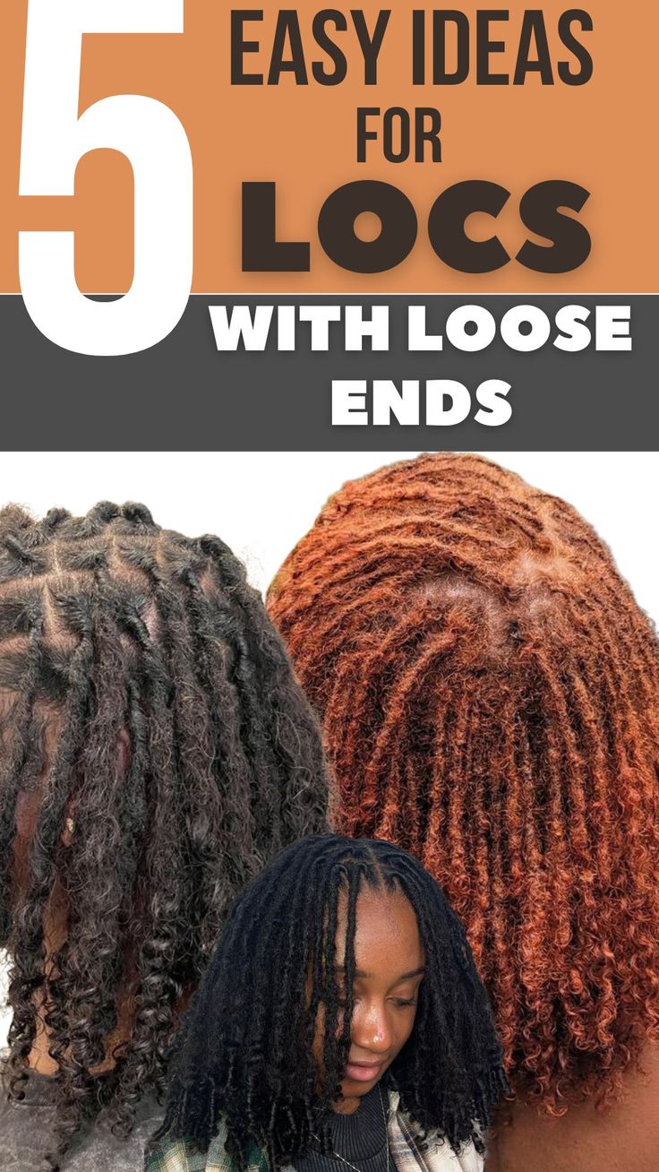 5 Easy Ideas for Locs with Loose Ends: Tips for Beginners Locs With Curled Ends, Goddess Locs Natural Hair, Parting Patterns For Locs, Type Of Locs For Black Women, Starter Loc Ideas, Locs On Naturally Curly Hair, Locs With Curly Ends Styles, Curly Ends Locs Black Women, Loc Styles Curly Ends