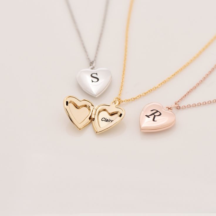 "Item Detail * Pendant : 0.52\" x 0.52\" * Length : 16\" + 2\"(extended chain) Total 18\" The necklace length can be changed to the length you want. * Material : Brass with Plated. HOW TO ORDER 1. Select options from the drop down menu. * All available options can be viewed in photo 5 of this listing. 2. Add to cart and proceed to checkout. 3. Submit your personalization request in the \"Add your personalization\" section. Shipping The \"ship by\" date on your invoice is NOT equivalent to the ac Personalized Pendant Necklace For Best Friend, Best Friend Gift Pendant Charm Necklace With Adjustable Chain, Personalized Adjustable Necklace For Best Friend, Personalized Gift Charm Necklace With Adjustable Chain, Nickel-free Locket Necklace Gift, Rose Gold Pendant Locket Necklace With Adjustable Chain, Mother's Day Heart Pendant Locket Necklace Gift For Her, Heart Pendant Locket Necklace For Mother's Day, Personalized White Necklace For Best Friend Gift