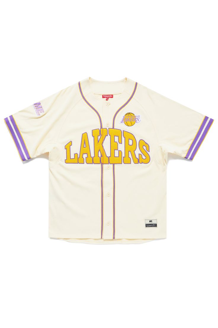 Lakers Baseball Jersey Melody Ehsani Nba Jersey Outfit, Melody Ehsani, Baseball Fashion, Nba Outfit, Baseball Tops, Jersey Outfit, Fleece Shorts, Baseball Shirts, Baseball Jersey