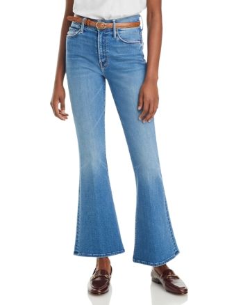 Mother The Weekender Mid Rise Flared Jeans in Layover Spring Mid-rise Denim Blue Flare Jeans, Blue Mid-rise Cotton Flare Jeans, Mid-rise Stretch Denim Flares, Mid-rise Denim Blue Cotton Flares, Bohemian Mid-rise Cotton Flare Jeans, Mid Rise Flare Jeans, Mother Jeans, Jeans Brands, Flared Jeans