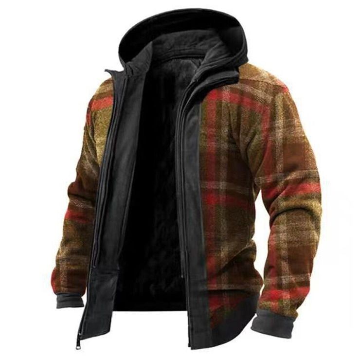 Product Description * Item:Fashion Men's Hooded Overcoat Winter Plaid Hoodie Coat with Fleece Lining Jacket * Condition: 100% Brand New * Color:blue.brown. * Size:AsianM-5XL * Package:1pc Coats (without any accessories ）    Please note: 1.Please allow a little error due to manual measurement. 2.The color maybe a little difference because of the light,screen reflection etc. 3.If you are not sure what size to choose, you can tell us your height and weight, we will recommend the right size for you. Shipping 1. Your Item(s) will be shipped within 5-15 business days once payment received. 2. Standard shipping to US/UK,you may can get it in 10-20 Business days.   Standard Shipping for Airmail via Post Office 11-30 business Days Come(approximately within 30 days) ship to other country. 3.if you w Guy Bff, Plaid Hoodie, Men Jackets, Winter Plaid, Mens Jackets Casual, Hoodie Streetwear, Polyester Jacket, Hoodie Coat, Men's Outerwear