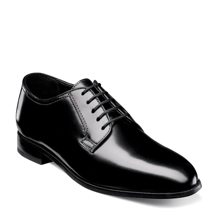 PRICES MAY VARY. Leather upper Leather linings that are smooth to the touch Five eyelet lace up closure for a secure fit Fully cushioned footbed Durable Toflex light sole with a rubber tap Black Dress Shoe, Men Dress Shoes, Black Oxfords, Dress Shoe, Eyelet Lace, Plain Black, Luxury Store, Pharmacy Gifts, Shoes Black