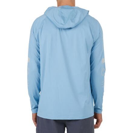 From fishing to hiking, when the weather is hot and sunny, we whip out our Salty Crew Palomar Perforated Hoodie for comfort and style. Featuring a lightweight, polyester fabric, the Palomar Perforated Hoodie is super comfortable, soft, and stretchy, so we stay comfortable. The fabric is super breathable, so we don't get too hot, and UPF50+ sun protection keeps us covered up from the sun's harmful UV rays. The integrated hood covers up our head, and the moisture-wicking properties keep us dry and Casual Midweight Hooded Windbreaker, Nylon Moisture-wicking Hooded Jacket For Outdoor, Outdoor Nylon Hooded Jacket With Moisture-wicking, Nylon Moisture-wicking Hooded Jacket For Outdoor Activities, Moisture-wicking Nylon Hooded Jacket For Outdoor Activities, Solid Windbreaker With Drawstring Hood For Outdoor, Hooded Moisture-wicking Windbreaker For Outdoor, Solid Windbreaker With Drawstring Hood For Outdoor Activities, Functional Nylon Hoodie For Outdoor