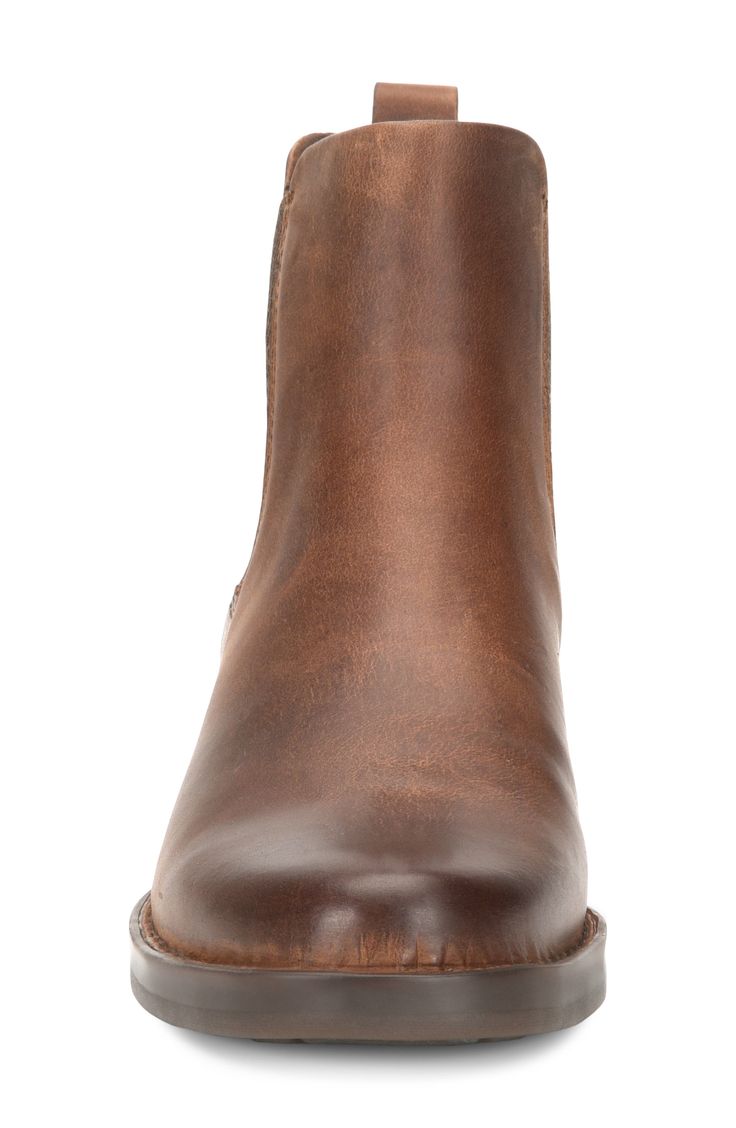 Crafted from supple leather and set atop a cushioned footbed, this versatile ankle boot is a favorite for the in-between seasons. 1 1/4" heel Leather upper/textile lining/rubber sole Imported Born Boots, The In Between, In Between, Brown Boots, Nordstrom Rack, Rubber Sole, Ankle Boot, Leather Upper, Ankle Boots