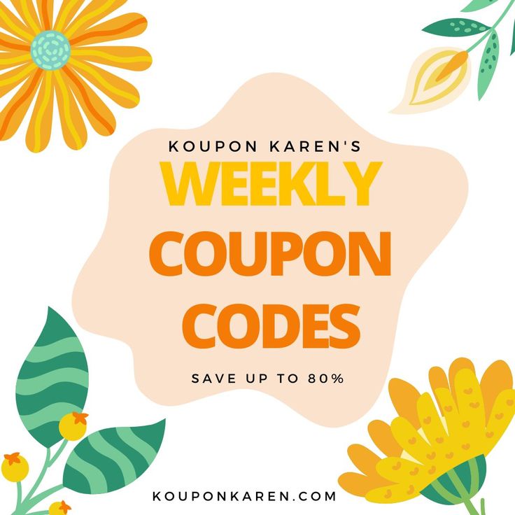 the koupon karem's weekly coupon code is on sale now