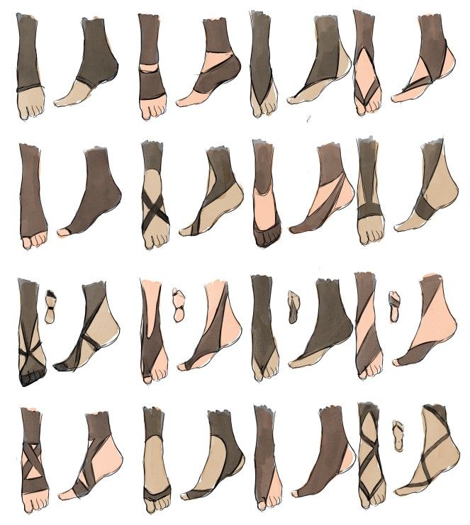 an image of different types of feet and ankles