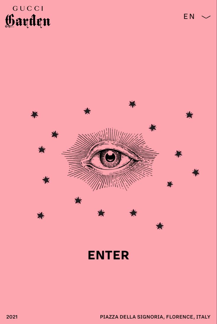 a pink book cover with an eye and stars in the middle, on top of it