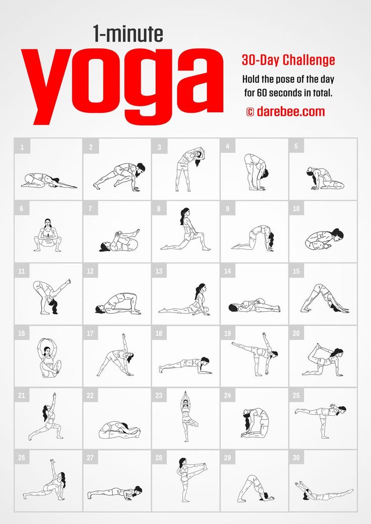 a poster with instructions to do yoga for beginners