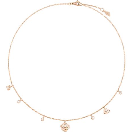 Rose Gold Diamond Necklace - Piaget Luxury Jewelry G37UB600 Piaget Rose Necklace, Piaget Necklace, Piaget Rose, Rose Gold Diamond Necklace, Diamond Rings With Price, Rose Gold Diamond Ring, Gold Diamond Necklace, Rose Gold Chain, Rose Necklace