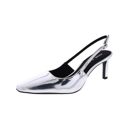 Anne Klein encourages women to mix and match separates and accessories to create a wardrobe full of staple pieces for work, life and everything in between. This brand paved the way for sophisticated, effortless American fashion. Manufacturer: Anne Klein Style Type: Slingback Heels Collection: Anne Klein Sleeve Length: Material: Man Made Fabric Type: Metallic Specialty: Metallic Sku: BH5882227 Size: 9.  Color: Silver.  Gender: female.  Age Group: adult. Trendy Slingback Pumps For Spring Workwear, Modern Silver Heels For Workwear, Silver Modern Heels For Work, Modern Silver Heels For Work, Silver Heels For Office In Spring, Women Encouragement, Slingback Heel, Anne Klein, Staple Pieces