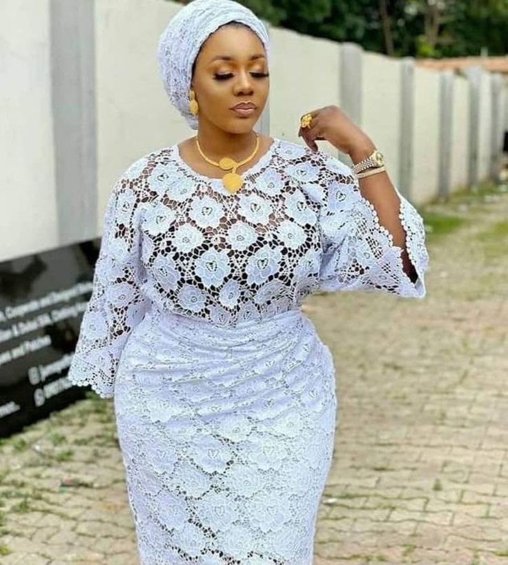 Iro and buba lace White Long Sleeve Lace Dress For Wedding Guest, White Lace Trim Dress For Wedding Guest, Party Sets With Lace Work, White Lace Dress With Lace Top, White Lace Top For Party, Elegant White Lace Top, Elegant Lace Work Party Set, White Delicate Lace Top For Party, White Lace Dress With Lace Sleeves For Party