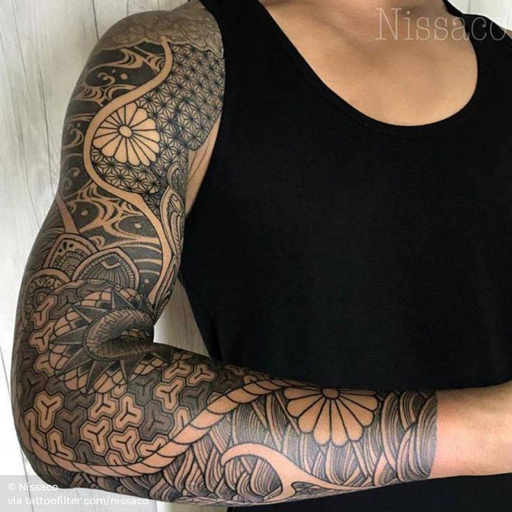 a man with a tattoo on his arm