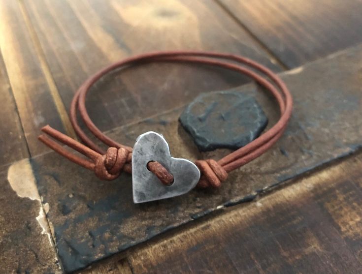 Hand forged adjustable bracelet made with: -Fine Pewter -Genuine Leather Copyright © 2022 DESIGNbyANCE All rights reserved