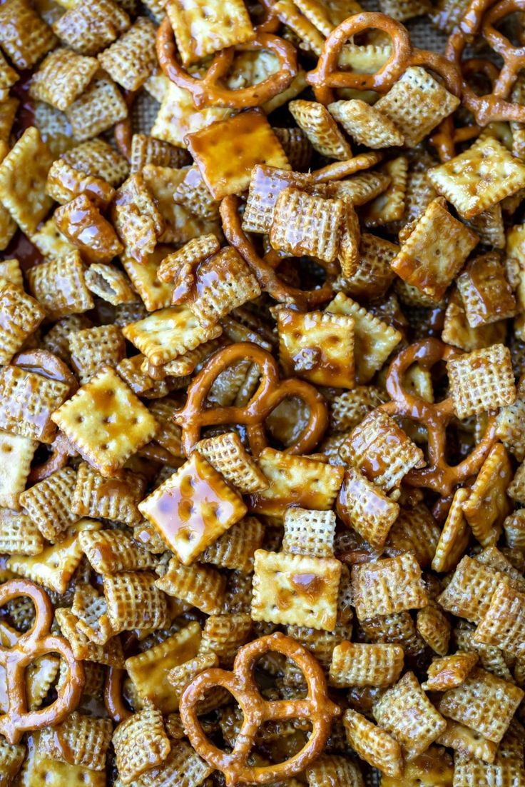 cheesy crackers and pretzels are the perfect snack to make with friends