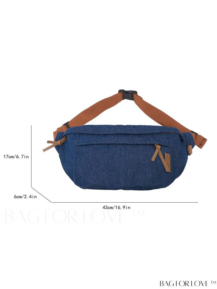 BagForLove - Chic Vintage Blue Womens Chest Bag - Simple & Stylish Product Description Color Navy Blue Magnetic No Bag Size Oversized Strap Type Adjustable Pattern Type Plain Closure Type Zipper Type Sling Bag Style Fashionable Composition 100% Rayon Material Fabric Size Chart INCH CM Strap Length Bag Height Bag Width Bag Length 39.4 inch 6.7 inch 2.4 inch 16.9 inch Strap Length Bag Height Bag Width Bag Length 100 cm 17 cm 6 cm 43 cm Details Pictures Similar Products h2 { text-align: center; } /* æ¢è¡ */ li{ white-space: normal; word-break: break-all; word-wrap: break-word; } .red-box { width: 100%; display: flex; flex-direction: row; flex-wrap: wrap; justify-content: center; } .red-box > div { width: 190px; height: 250px; margin: 10px; } .red-box > div > a > img { width: 190px; height: Denim Blue Satchel Bag With Pockets, Denim Blue Satchel With Adjustable Strap, Denim Blue Bags With Zipper Pocket For On-the-go, Rectangular Denim Blue Bag For On-the-go, Denim Blue Shoulder Bag With Pockets For Travel, Denim Blue Bag With Adjustable Strap For Daily Use, Denim Blue Crossbody Bag With Pockets, Denim Blue School Bag With Pockets, Blue Canvas Bag With Zipper Pocket For School