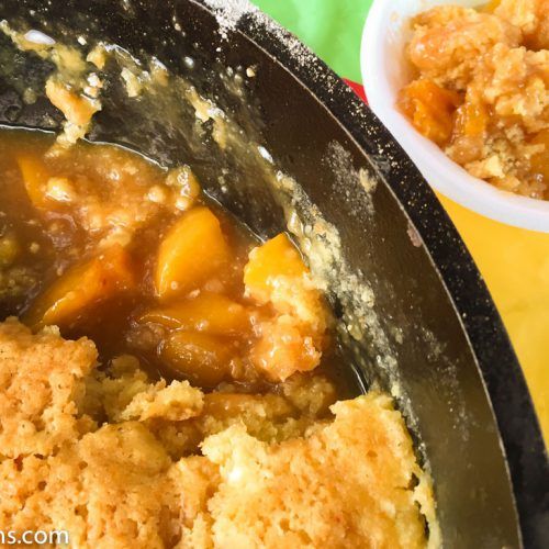 a close up of food in a pan on a table