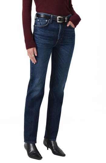 Venture from casual coffee dates to weekend fun in these ankle-hitting jeans cut from nonstretch denim. 30" inseam; 15" leg opening; 11 1/2" front rise; 14 1/2" back rise (size 29) Zip fly with button closure Five-pocket style 98% cotton, 2% polyurethane Machine wash, tumble dry Made in Turkey Dark Wash Jeans With Standard Cut Leg For Fall, Fitted Cropped Jeans For Everyday Fall Wear, Classic Jeans With Standard Cut For Fall, Fitted Cropped Jeans With Five Pockets, Classic Flare Jeans For Fall, Straight Fitted Jeans For Fall, Fitted Straight Jeans For Fall, Fitted Rigid Denim Cropped Jeans For Fall, Classic Full-length Jeans For Fall