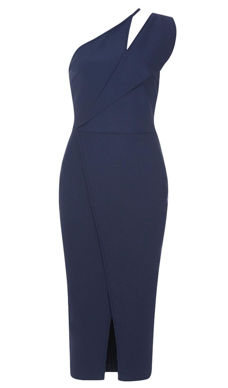 SPLIT MIDI DRESS IN BLUEGet ready to turn heads in this stunning Split Midi Dress in Blue. With its elegant design and vibrant color, this dress is perfect for any occasion. Whether you're going on a romantic dinner date, meeting up with friends for champagne, or hitting the dance floor at a cocktail bar, this dress is sure to make you feel confident and stylish.Key Features: Beautiful blue color that is sure to stand out Flattering midi length with a split detail for a touch of sophistication G Elegant Blue Embroidered Midi Dress, Elegant Royal Blue Bodycon Dress For Night Out, Modern Blue Formal Dress, Elegant Blue Evening Dress For Date Night, Blue Midi Dress For Evening With Flattering Silhouette, Blue V-neck Midi Dress For Dinner, Elegant Blue Midi Evening Dress, Elegant Royal Blue Sleeveless Bodycon Dress, Elegant Blue Sheath Midi Dress